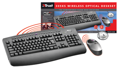 Trust - Trust 305KS Wireless Keyboard Mouse Set