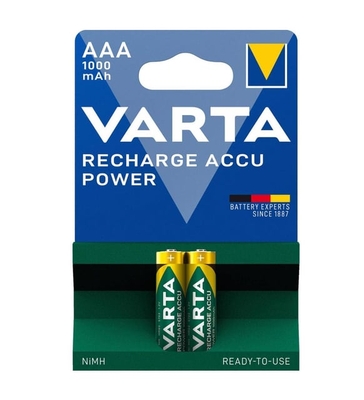 Varta 5703 2'Li Paket Şarj Edilebilir İnce Kalem Pil AAA 1000 mAh - Varta