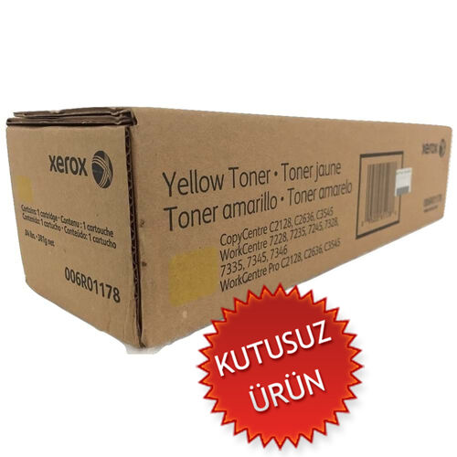 Xerox 006R01178 Yellow Original Toner - CopyCentre C2128 (Without Box)