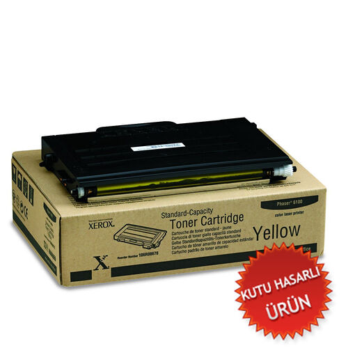 Xerox 106R00678 Yellow Original Toner - Phaser 6100 (Damaged Box)