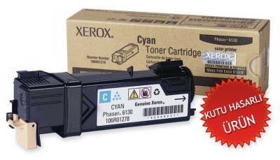 XEROX - Xerox 106R01282 Cyan Original Toner - Phaser 6130 (Damaged Box)
