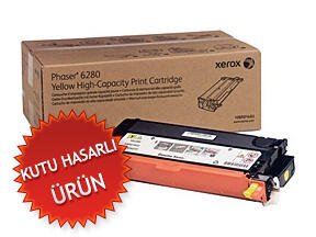 XEROX - Xerox 106R01406 Yellow Original Toner High Capacity - Phaser 6280 (Damaged Box)