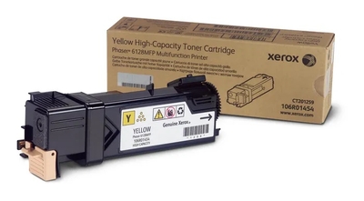 Xerox 106R01454 Yellow Original Toner - Phaser 6128N - XEROX