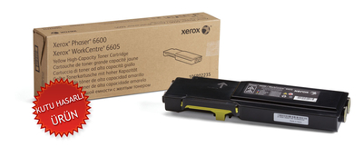 XEROX - Xerox 106R02235 Yellow Original Toner High Capacity - Phaser 6600 (Damaged Box)