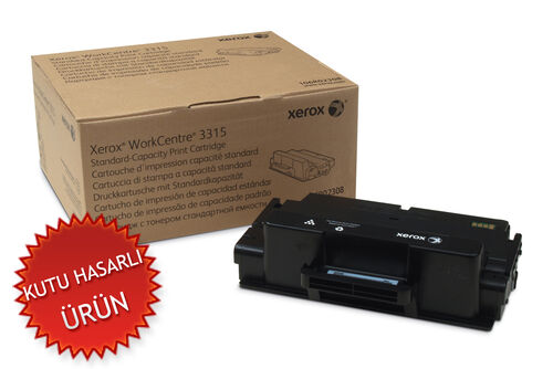 Xerox 106R02308 Black Original Toner Standar Capacity - Phaser 3315 (Damaged Box)