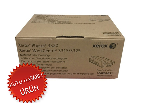Xerox 106R02651 Siyah Orjinal Toner (Metered) - Phaser 3320 (C)