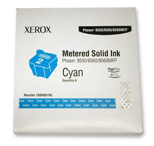 Xerox 108R00706 Cyan Original Toner - 8550 / 8560MFP - 1