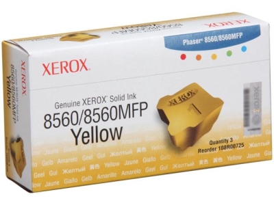 XEROX - Xerox 108R00725 Yellow Solid Ink Toner 6Pk - Phaser 8560