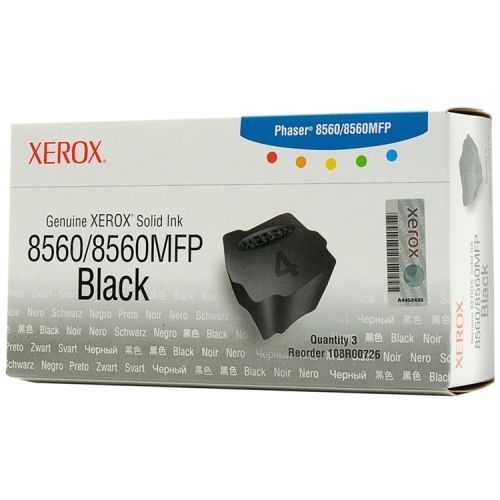 Xerox 108R00726 Black Solid Ink Toner 3Pk - Phaser 8560