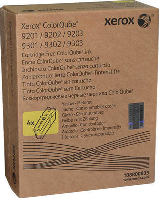 XEROX - Xerox 108R00835 Yellow Original Toner Metered 4Pk - ColorQube 9201
