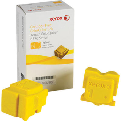 XEROX - Xerox 108R00928 Yellow Original Cartridge Dual Pack - ColorQube 8570
