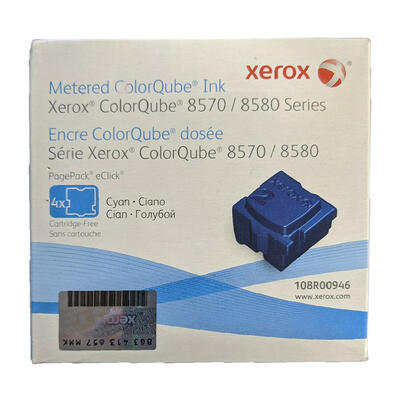 XEROX - Xerox 108R00946 Cyan Original Toner 4Pk - ColorQube 8570 