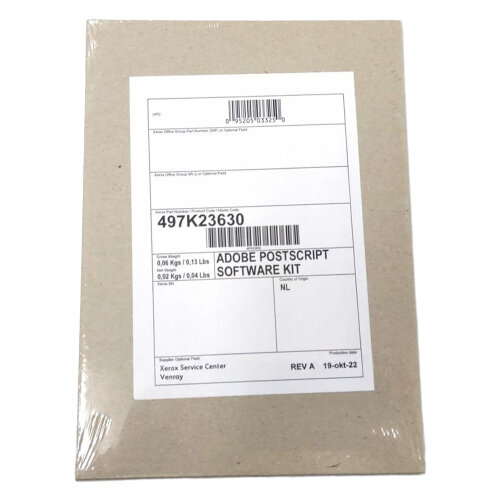 Xerox 497K23630 Adobe Postscript 3 Kiti - B7125 - 1
