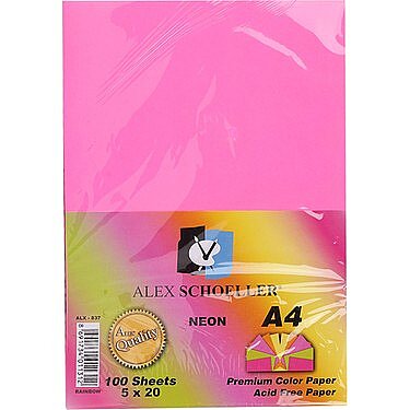Z-Label Neon Pembe A4 Fotokopi Kağıdı (100 Adet) - Z-Label